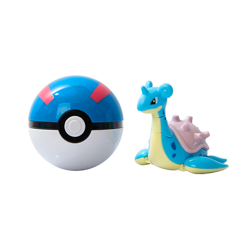 About Pokemon Anime Figure Charizard Pikachu Gyarados  Pocket Monster Figure Pokeball Action Deformation Toy Model Children Gift