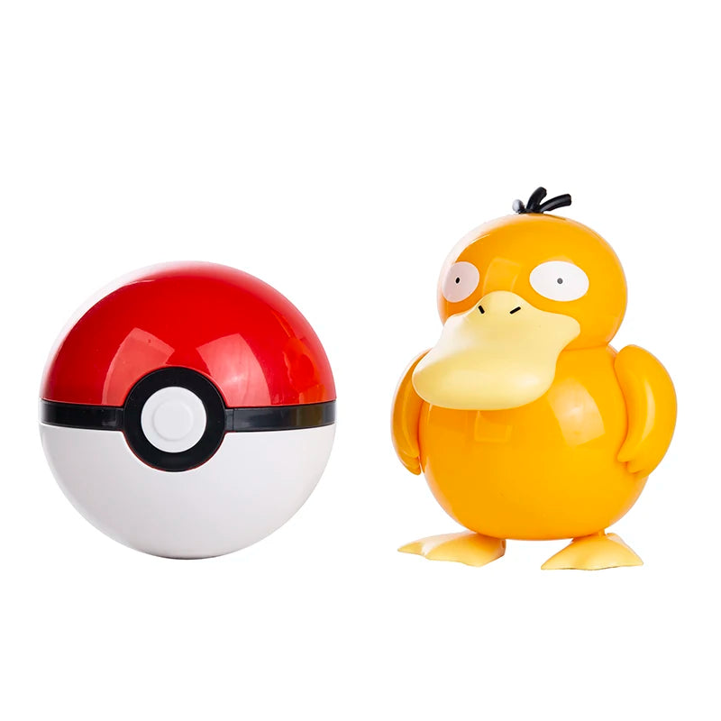 About Pokemon Anime Figure Charizard Pikachu Gyarados  Pocket Monster Figure Pokeball Action Deformation Toy Model Children Gift